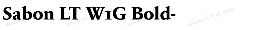 Sabon LT W1G Bold字体转换 Sabon LT W1G Bold字体转换
